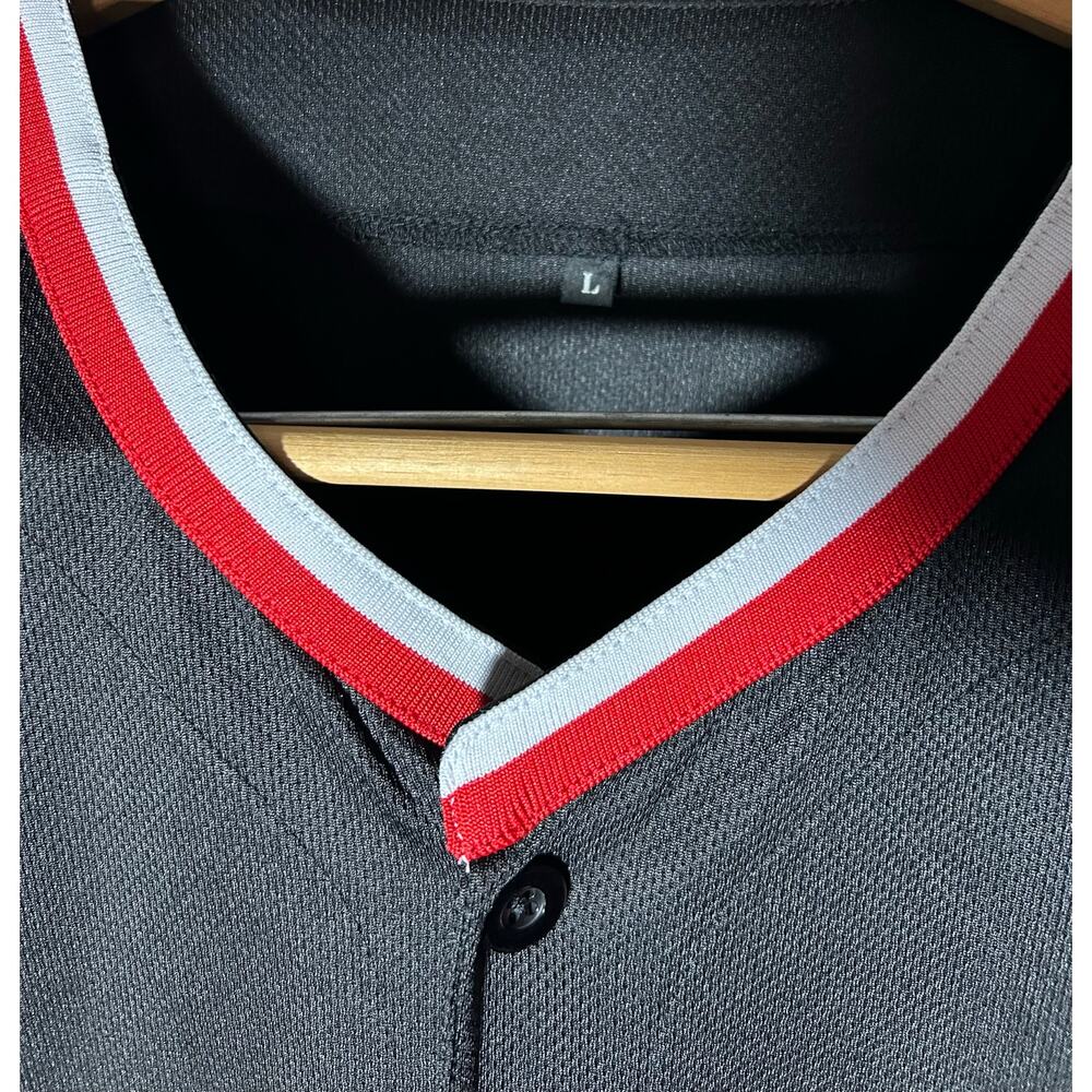 Washington Nationals 2019 MLB World Series  Black Baseball Jersey #8 Moore Sz Ld - Picture 7 of 11